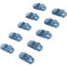 10-Pack Transparent Hearing Aid Lanyard Clips - Versatile & Strong Cable Clips (Light Blue) for Secure Document Holding - Buy Online on GoSupps.com