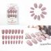 Sethexy 24-Piece Matte Ballerina False Nails - Pink Rose Medium Acrylic Nail Tips for Women & Girls - Complete Cover Art Design - Buy Online on GoSupps.com