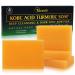 Tabletscit Kojic Acid Turmeric Soap Deep Cleansing and Dark Spot Remover Natural Soft Skin Lightening Soap Bars with Vitamin C Turmeric Hyaluronic Acid Vitamin E for All Skin Types 4Pack