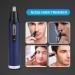 USB Rechargeable Ear & Nose Hair Trimmer for Men & Women | Waterproof Double-Edge Stainless Steel Blade - Blue - Buy Online on GoSupps.com