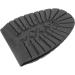 Diydeg Replacement Shoe Bottom Full Sole Repair - Anti-Slip Flexible Wearable for Leather & Sports Shoes (Black Forefoot) - Buy Online on GoSupps.com