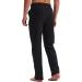 Willit Men's Cotton Yoga Sweatpants - Black Medium | Open Bottom, Athletic Lounge Pants with Pockets - Buy Online on GoSupps.com