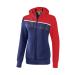 Erima Women's 5-c Training Jacket with Hood 38 New Navy/Red/White