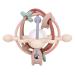 AULEGE Baby Teething Toy for Babies 3-12 Months Silicone Baby Teether Toys with Rattle Rattle Sensory Teether Toy Baby Chew Toys for Teething Relief BPA Free Beige Navajo White