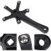 Keenso 170mm Bike Crank Arms - Universal Aluminium Alloy Single Crankset - for Mountain and Road Bikes - Black - Buy Online on GoSupps.com