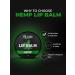 Hemp Non Tinted Lip Balm for Men - Repair & Protect Dry Cracked Lips | 7g Natural Lip Mask with Hemp Seeds - Buy Online on GoSupps.com