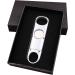 amropi Stainless Steel Cigar Cutter Silver Guillotine Double Blades in Gift Pouch 1 Pack (Silver x 1) - Buy Online on GoSupps.com