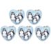 5 Pcs Car Air Fresheners Hanging Air Freshener Cute Penguins Hanging Scented Cards Fragrance Scented Cards for Car Car Aromatherapy Tablets for Car