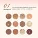 Eyeshadow Palette and Brush Set - Professional Eye Palette High Pigmented Eye Shadow | Professional Removable Makeup Palettes with Brushes & for Girls Teens Women Puchen - Buy Online on GoSupps.com