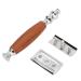 Premium Metal Safety Razor - Double Edge Stainless Steel Hand Razor Kit for Men | Nostalgic Design & Sturdy Stand Included - Buy Online on GoSupps.com