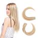 Elailite tape extensions hair extension - 20 piece tape in extensions real hair - Remy real human hair - smooth - 50cm 30g ashblond & bleached blonde