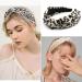 TOBATOBA Pearl and Leopard Headband for Women - Wide Knot Beaded Hair Accessory (Color 1) - Buy Online on GoSupps.com