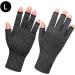Buy Fingerless Compression Gloves for Carpal Tunnel Recovery - Non-Slip Grey Large - 1 Pair - Buy Online on GoSupps.com