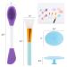Silicone Facial Mask Applicator & Skin Care Tools Set - 4 Pcs Face Scrubber Mask Brush & Lip Exfoliator for Flawless Skin - Buy Online on GoSupps.com