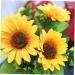HOMSFOU 4 Pcs Wedding Boquets Flowers Wedding Decor Sunflower Artificial Sunflower Household Decor Floral Decor Plant Decorations Groom Lapel Ornament Eps Artificial Flowers Yellowx2pcs 30cmx2pcs - Buy Online on GoSupps.com