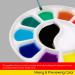 MEEDEN 12-Well Round Porcelain Watercolor Paint Palette - Ideal for Watercolor, Gouache, Acrylic, and Oil Painting - Buy Online on GoSupps.com