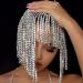 STONEFANS Rhinestone Tassel Headpiece - 1920s Flapper Crystal Head Chain for Women - Buy Online on GoSupps.com