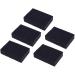 U-K 5pcs Kitchen Cleaning Sponges Carborundum Sponges Scouring Pads Sponges Dish Washing Sponges for Kitchen Black Durable As Shown
