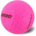 Nitro Long Distance Peak Performance Golf Balls (15PK) All Levels White Out 70 Compression High Velocity White Hot Core Long Distance Golf Balls USGA Approved-Total of 15-Hot Pink - Buy Online on GoSupps.com