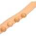 Beech Wood 60cm Massage Roller with Wavy Handle & 10 Points for Back and Whole Body Relaxation | International Shipping Available - Buy Online on GoSupps.com