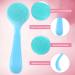 Wllhyf 2-Pack Manual Face Cleaning Brush - Soft Silicone Peeling Pads for Skin Care (Blue) - Gentle Cleanse & Remove Imprints - Buy Online on GoSupps.com