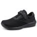 Ortho+rest Women Health Care Work Shoes Pain Free Walking Shoes for Diabetic Foot 8 Black