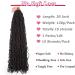 Leeven 30 Inch Nu Faux Locs Crochet Hair | Soft Braiding Hair for Women | 15 Strands | Goddess Faux Locs Extensions 1B Color 30 Inch - Buy Online on GoSupps.com