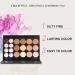 Joyeee Cream Contour Palette 20 Colors Concealer & Colour Corrector Kit with 11 Bamboo Makeup Brushes - 1.00g - Buy Online on GoSupps.com