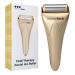 Cold Therapy Facial Ice Roller | Ice Roller for Face & Eye Puffiness Relief | Stainless Steel Cooling Face Massager Roller | Aesthetic Ice Roller Gold