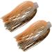 Lonkiktik 10pcs Silicone Jig Skirts - DIY Rubber Lures Skirt for Spinner Baits & Buzzbaits - Brown & Orange - Buy Online on GoSupps.com