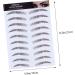 FOMIYES Authentic Eyebrows Stickers 8 pcs s tool stickers Makeup Brow Sticker Eyebrow Stencils shaper transport 4d - Buy Online on GoSupps.com