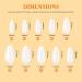 Saviland 500pcs Long Clear Fake Coffin Nails Tips with 4-in-1 Nail Glue Gel Kit - Natural Almond Gel X Tips - Buy Online on GoSupps.com