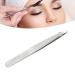 Ergonomic Slanted Tip Tweezers - Stainless Steel Smooth Finish - Perfect for Home Use & Beauty Professionals (Silver) - Buy Online on GoSupps.com