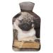 Pug Hot Water Bottle With Cover Plush Bed Bottle Hand Warmer For Adults And Children 26.5X15.3cm