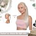 20 Inch Real Hair Clip-In Braid Extensions - White Blonde Ponytail #1000 | 80g Premium Quality - Buy Online on GoSupps.com