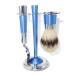 NSNT Exquisit men's rasier brushes fashionable aluminum make-up beard-shaving gift gift classic Safey Rauma Handle holder simply 10x15cm silver