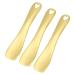 VOCOSTE 3 Pcs Makeup Spatula Mini Spoon Eye Cream Massage Sticks Beauty Scoop for Facial Cosmetic Face Cream Zinc Alloy Heart Shape 2.36"x0.49" Gold Tone
