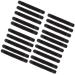 10 pairs of soft silicone anti-slip covers for glasses temple ends comfortable to wear - black as described