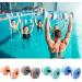 Water Dumbbells Set of 2 - Aqua Aerobics Foam Dumbbells for Pool Exercise - Cyan - Buy Online on GoSupps.com