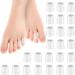 24 Pcs Silicone Toe Sleeves - Soft Gel Cushions & Protectors for Hammer Toe Stubbed Toes Corns & Calluses - Cuttable Toe Tube Pads - Comfortable & Durable - Buy Online on GoSupps.com