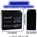 12V 18AH UPS Battery - Replaces 20Ah BB Battery HR22-12 & HR22 | International Shipping Available - Buy Online on GoSupps.com