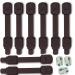 Child Safety kid safety Cabinet Lock Child Proofing Strap Locks for Baby Safety lock Free Extra Adhesive Tape Included.No Drilling Easy Installation.(Brown 8 Pack)