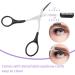 Precision Eyebrow Scissors with Comb - Non-Slip Finger Grips - Men and Women - Black - Buy Online on GoSupps.com