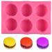 ONNPNN 6 Cavity Macaron Shape Silicone Mold, 3D Burger-shaped Soap Form Mould, Macaron Hamburger Chocolate Molds, 3D Food Shaped French Dessert Fondant Moulds, for Candle Polymer Clay Bath Bomb
