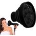 Pzuryhg Blow Dryer Attachment - Foldable Silicone Hair Dryer Nozzle Heat Resistant - Soft Blow Dryer Accessory Multifunctional Hair Styling Supplies for Girls black - Buy Online on GoSupps.com