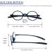 KoKoBin Retro Round Reading Glasses for Men & Women - TR90 Full Frame 2.5 Diopters - Stylish & Durable Reading Aid for International Shipping - Buy Online on GoSupps.com