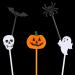 Plastic Halloween Ghost Cupcake Toppers - 100 Picks for Kids Birthday & Themed Parties - Buy Online on GoSupps.com