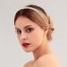 Flayem Rhinestone Headband Wedding Bridal Hair Hoop Narrow Crystal Headband Party Holiday Daily Hair Accessories for Women and Girls (White) - Buy Online on GoSupps.com