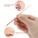 4-Piece Acne Remover Kit - Stainless Steel Blackhead & Pimple Extractor Tool Set - Comedone Extractor in Rose Gold - Buy Online on GoSupps.com