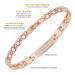 Stainless Steel Magnetic Anklet 24cm for Arthritis Pain Relief - Health Gift with Magnets (Rose 2) - International Shipping Available - Buy Online on GoSupps.com